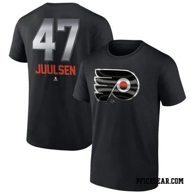 Black Men's Noah Juulsen Philadelphia Flyers Midnight Mascot Logo T-Shirt